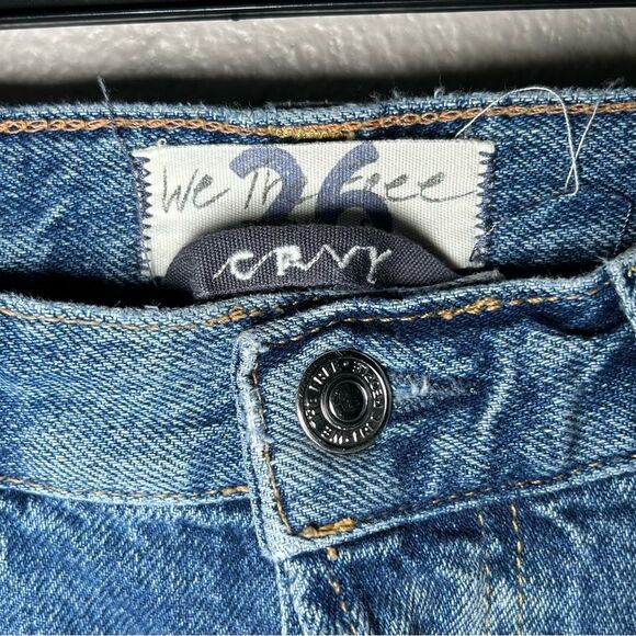 Free People Curvy Siren Low Rise Straight Leg Jeans women’s size 26 - Picture 11 of 13